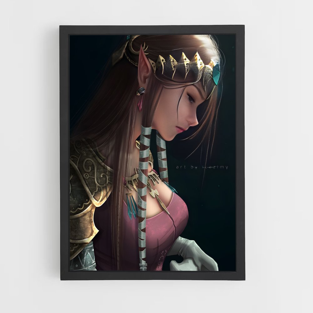 Poster Princesse de Hyrule – affiche Zelda (vue 2)